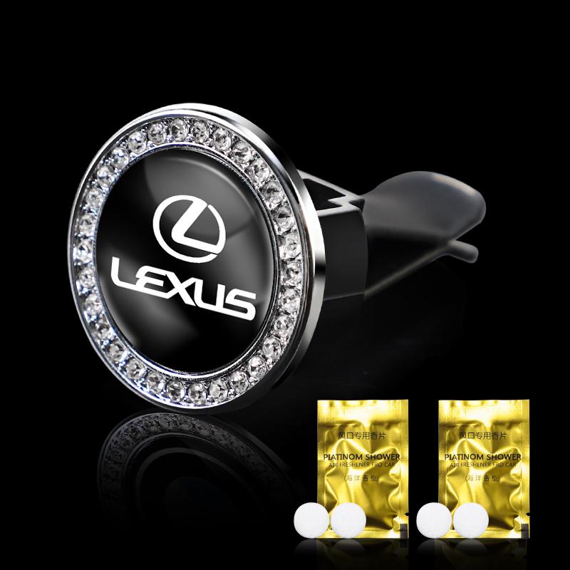 Interior Stickers Car Freshener Solid Perfume Air Conditioner Vent Mount Clip For Lexus RX300 IS200 IS250 ES350 Ct200h UX250h NX XN0