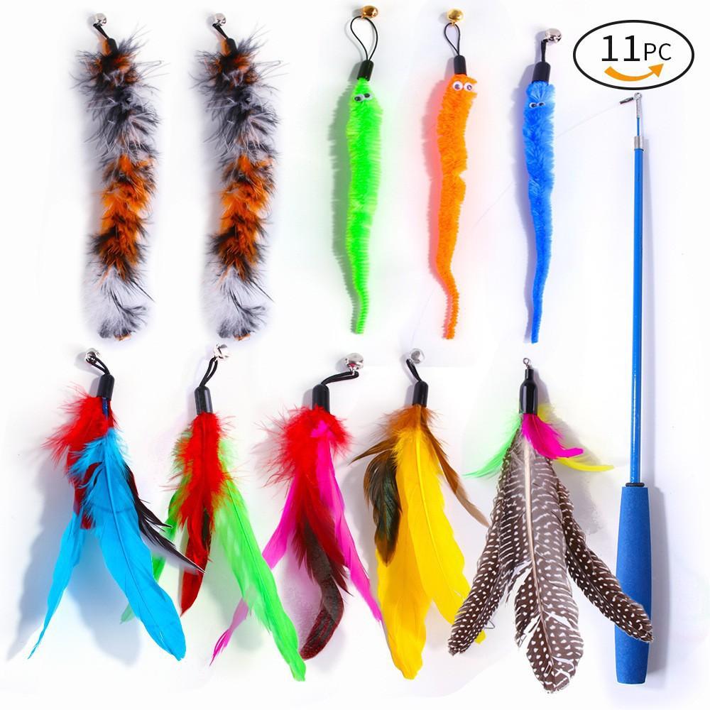 7-13pcs Pet Toy Combination Set Teasing Cat and Dog Interactive Supplies Multiple Pet Bite Toys
