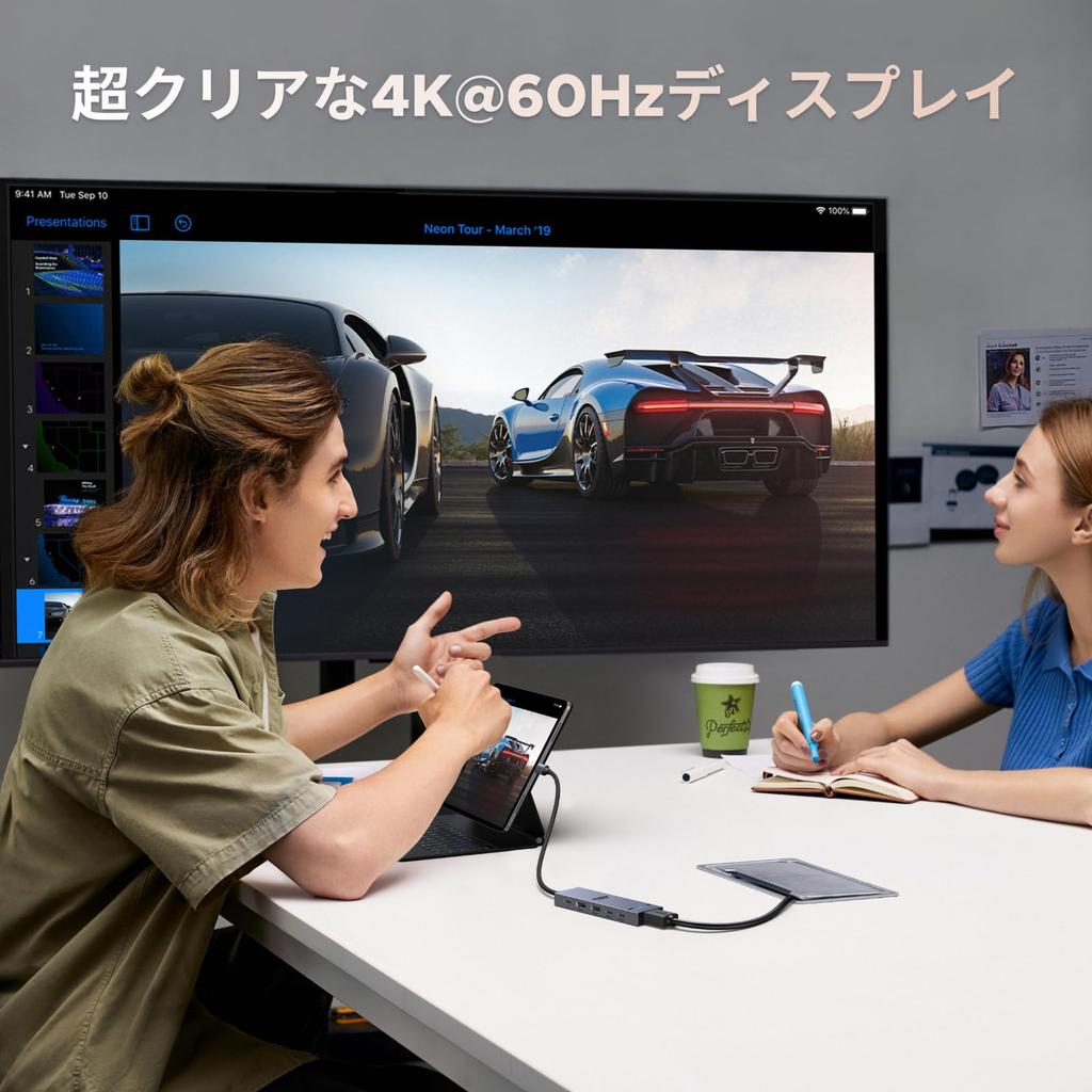 UGREEN Revodok Hub 6in1 100W USB PD Compatible 4K 60Hz 10Gbps High Speed Data Transfer HDMI Port USB C Compatible with MacBook iPad Thinkpad Rog USB-C