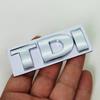 CJOZW1 3D Metal Car Logo TDI Rear Trunk Badge Sticker Front Grill Emblem For Volkswagen VW Polo Golf 4 6 7 MK6 Touran Jetta Passat B5