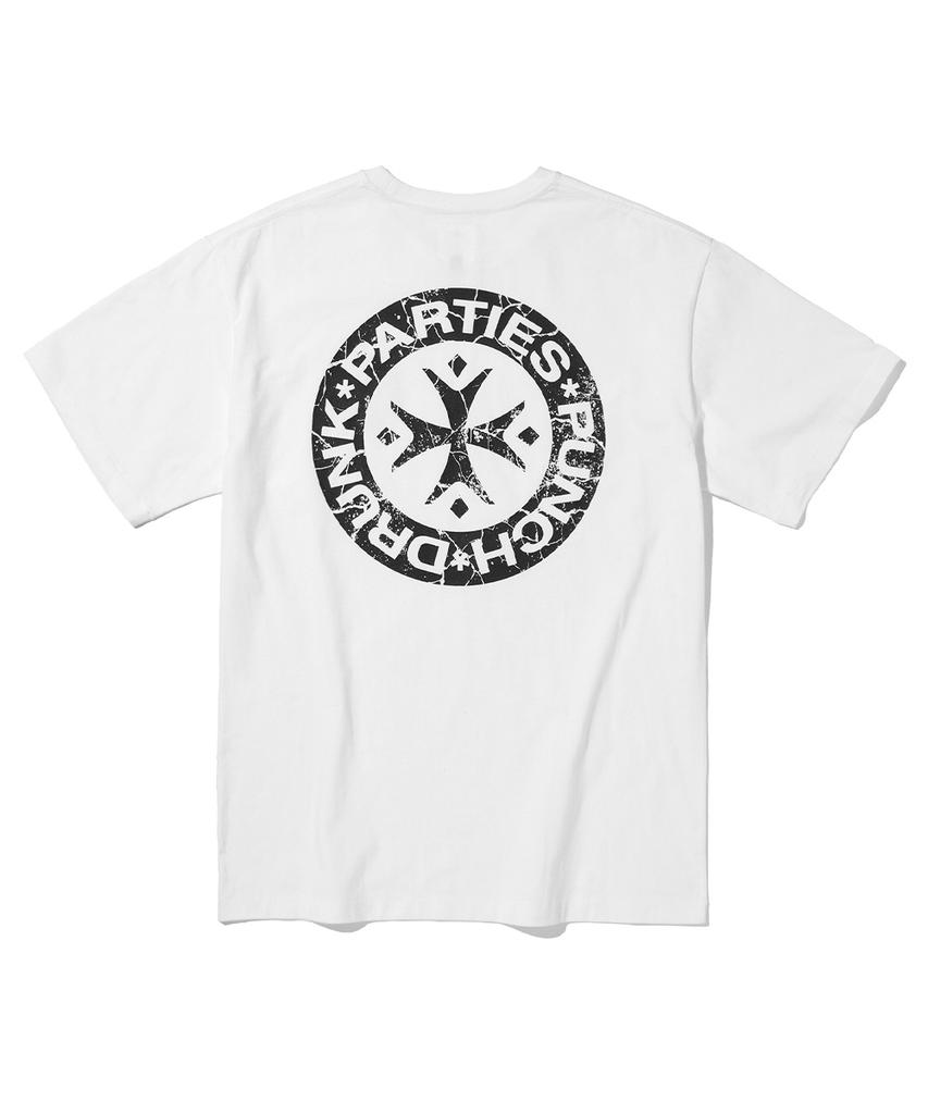 PUNCH DRUNK PARTIES Hurt Logo Narrow Tee (White)