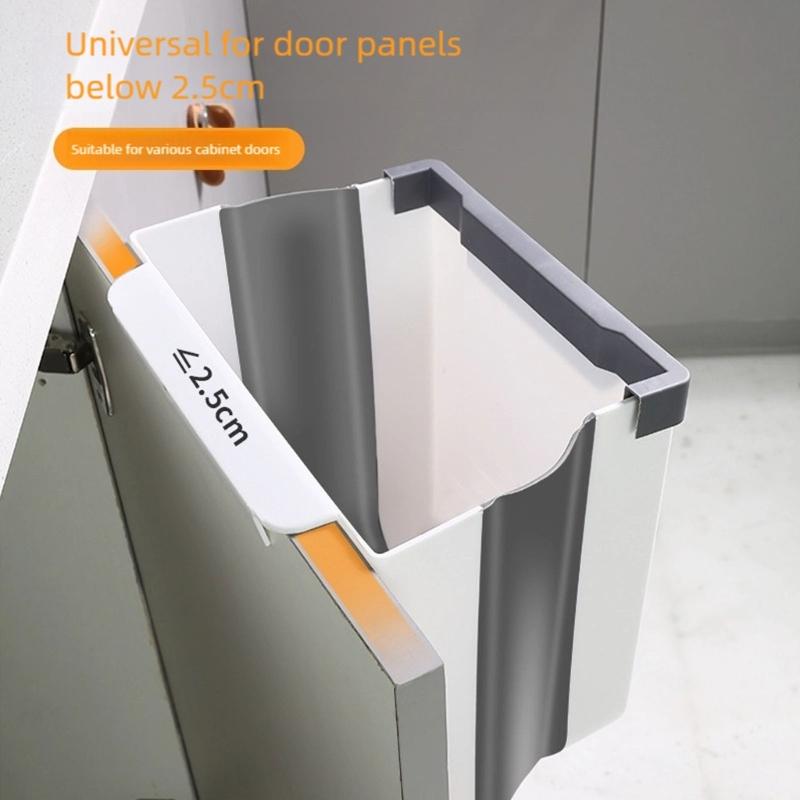 Hanging Foldable Trash Can Leakproof For RVs Bathroom Cabinet Organization Quick Installation Wast Bin Campers Accessories