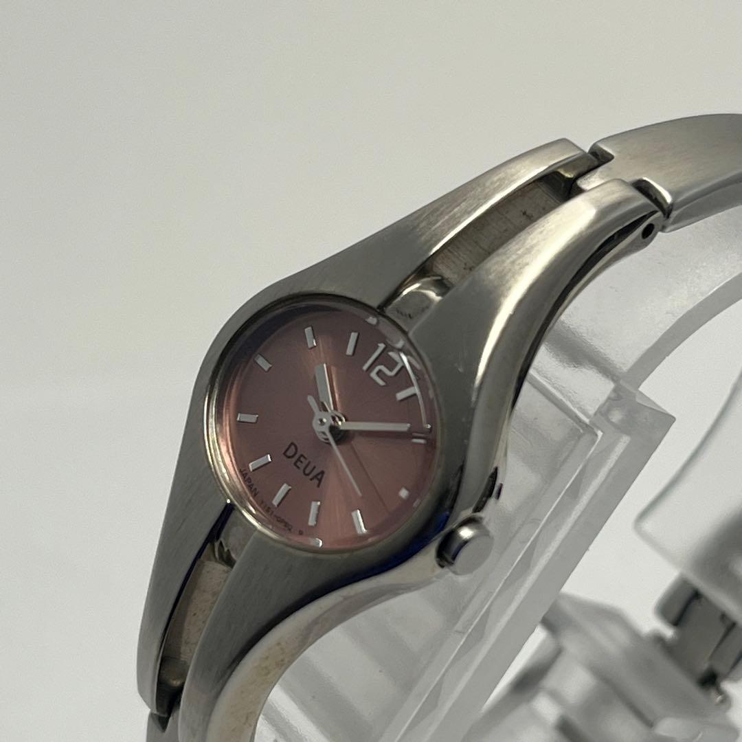 Good Condition Seiko Alba Y151 Pink Oval Bangle Watch Y2K