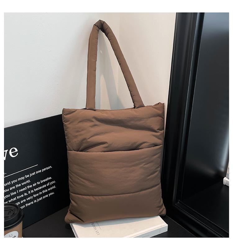 

Fashion casual cotton clothes tote bag women s bag 2025 new large-capacity simple shoulder bag Korean version simple underarm bag