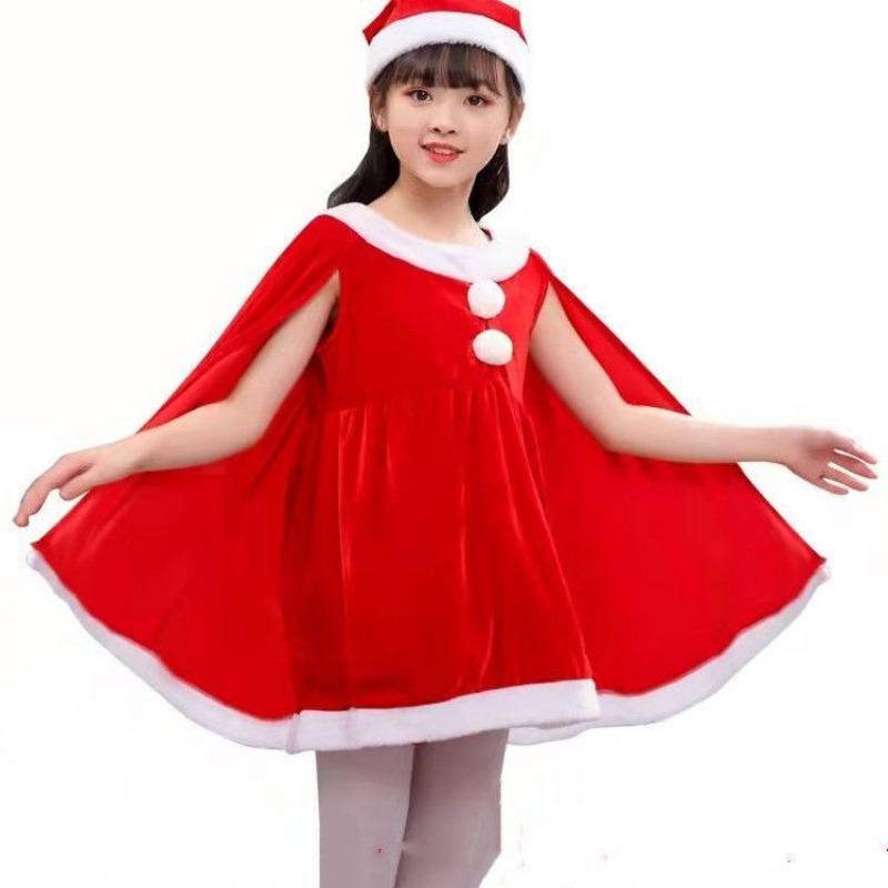 Children's Christmas Watch Performance Costume Set Santa Claus Festival Ball Performance Costume Snowman Clothing 1