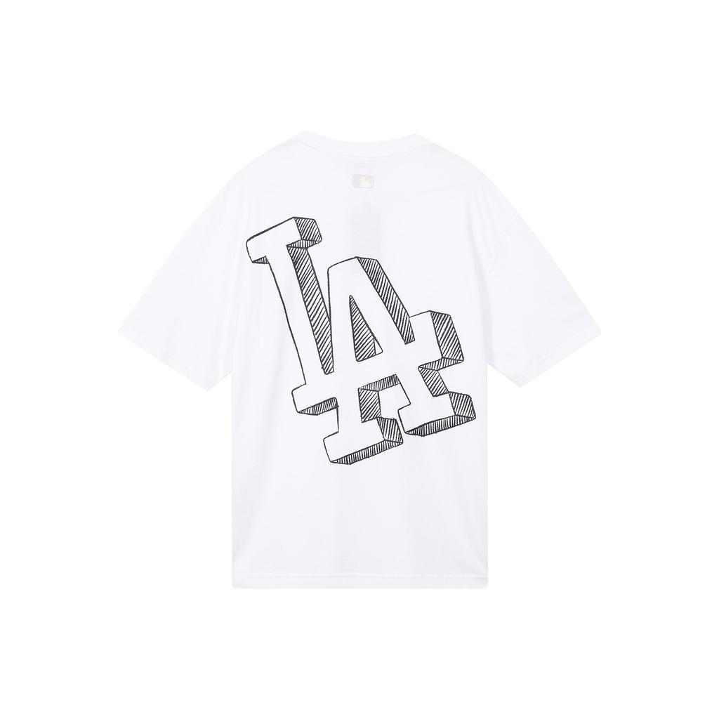 New MLB Set-in Sleeve T-Shirt Unisex White 3ATSB0534-07WHS