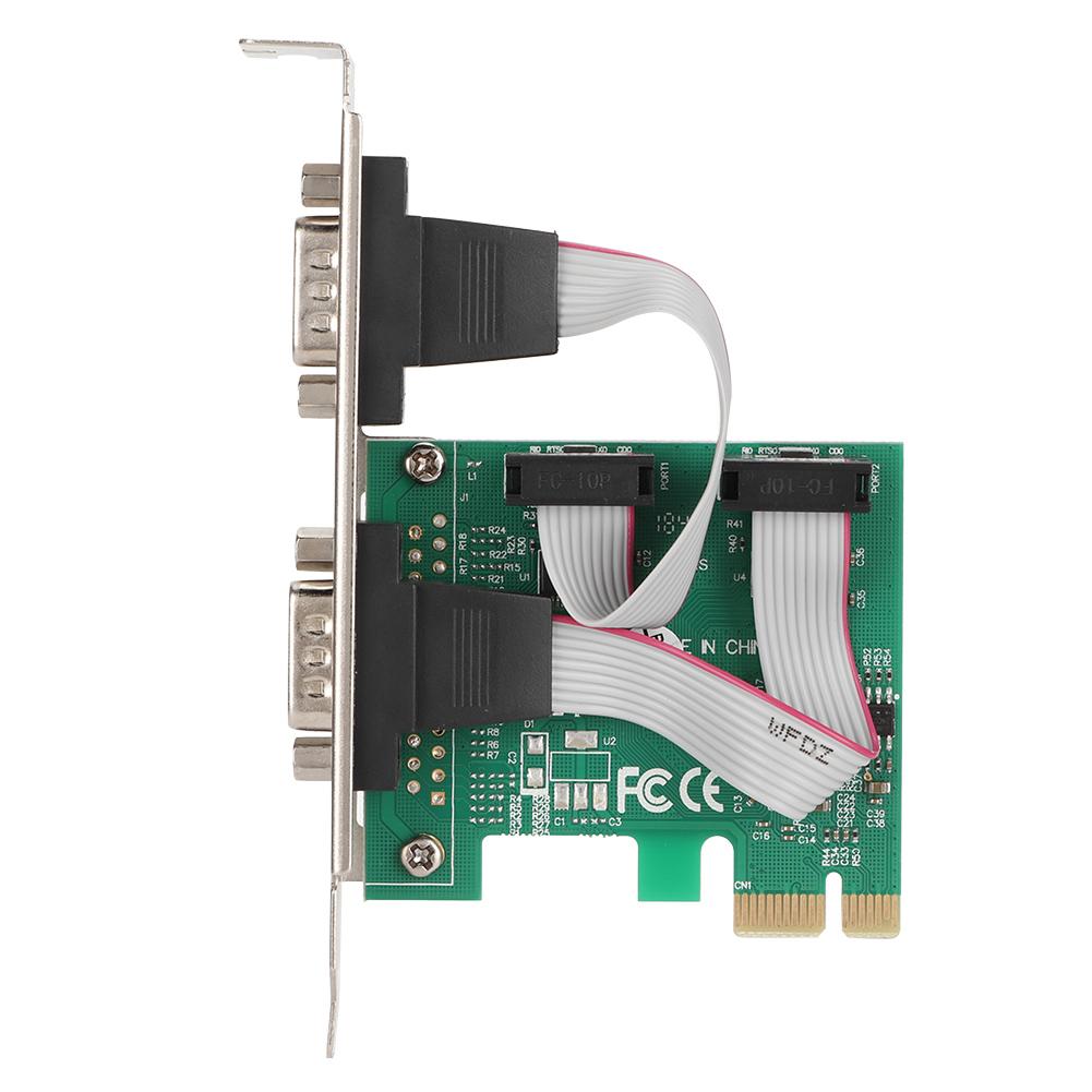 ST316 PCI E To 2 Port RS232 Extension Adapter Card Serial Card