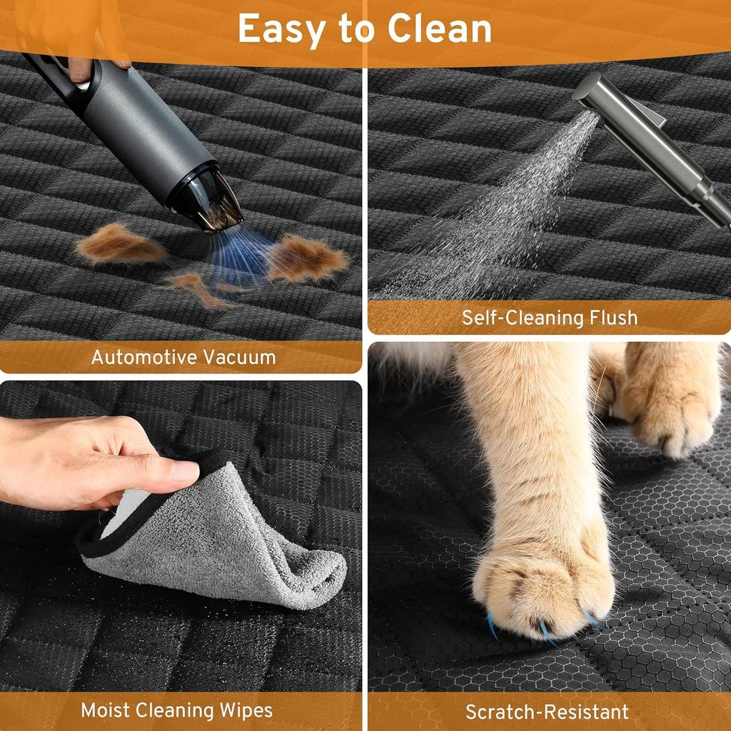 XHRING Dog Car Seat Cover Front Seat Dog Cover for Jeep Wrangler Gladiator Grand Cherokee 2000-2026 SUV Truck Accessories, Waterproof & Nonslip Front