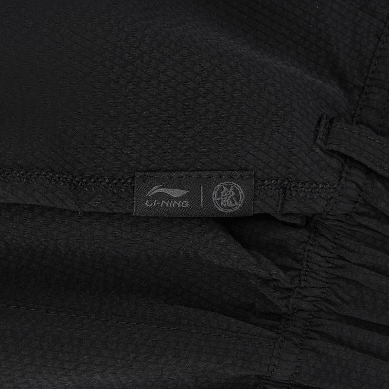 Li Ning X Jackie Chan Collaboration Kung Fu Series Urban Functional Cargo Shorts Unisex shorts Black AKSW173-2