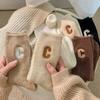 Polyester Wool Snow Boot Socks Solid Color Winter Warm Thick Socks Fashion Women Wool Socks  Women