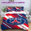 Football Red Blue Pattern Bedding Quilt Set Quilt Cover Pillowcase Home Decoration Birthday Gift (1 * duvet cover + 2 * pillowcase, without core)