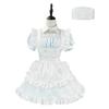 [CR ROLECOS] Light Blue Maid Costume, Nurse Costume, Plus Size, Cute Maid Uniform, Halloween Costume, Women's, Maid Cosplay, Cute, Landmine Style, Caf