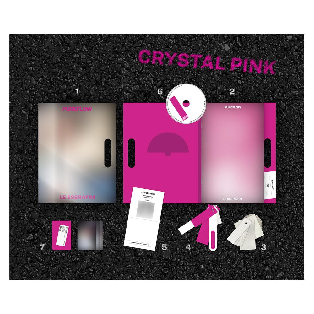 [Pre-Order] LE SSERAFIM PUREFLOW Kpop Album CD Photocard Official Random Compact Version
