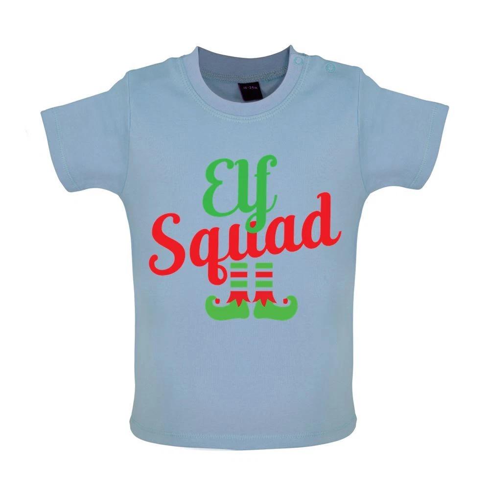 Elf Squad - Baby Kids Boys Girls Unisex T-Shirt / Babygrow - Elves Christmas Festive Costume Elfs Xmas 140