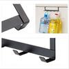 Wrought Iron Over-the-Door Hook Rack with Five Rows for Clothes, Bags, and Hats