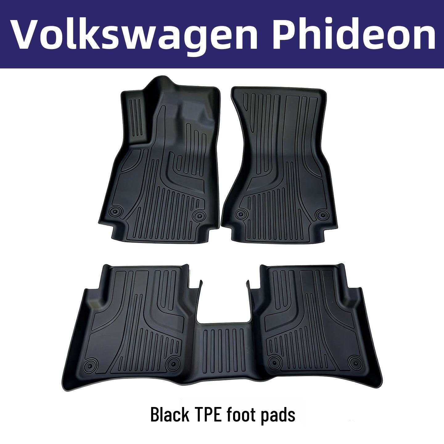 Eco-Friendly TPE Odorless Floor Mats for Volkswagen Phideon: Double-Layer, Wear-Resistant Interior Protection 2016-2021