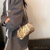 Women Clutch Purses Faux Leather Evening Bag Crossbody Purse Ruched Cloud Handbag Waterproof Shoulder Bag for Wedding Date Party