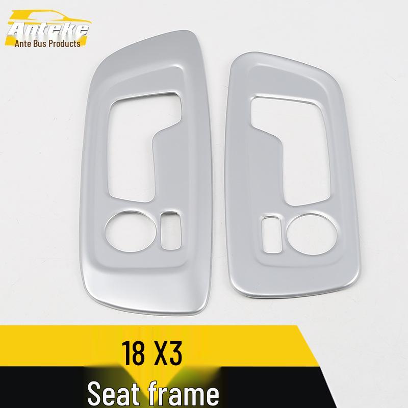 18 X3 Seat Frame Sequins & Control Switch Decorative Stickers for Car Accessories