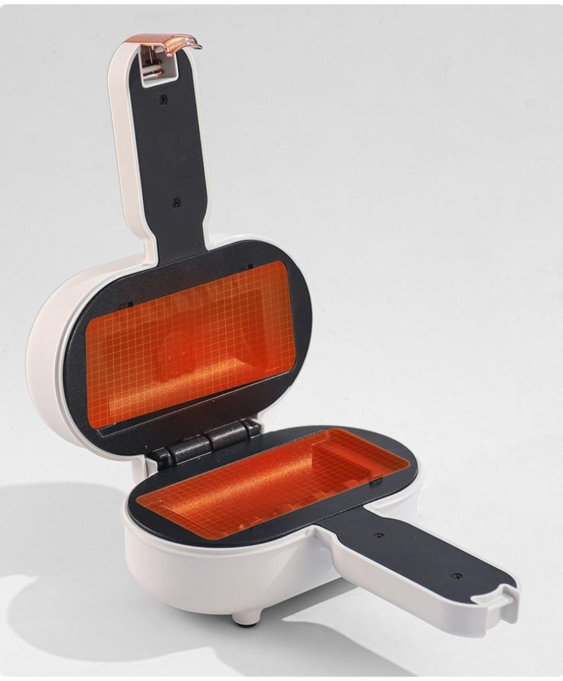 110V-220V Small Breakfast Maker, Household Mini Hot Press Sandwich Maker Toast Waffles Multifunctional Turtle Driver