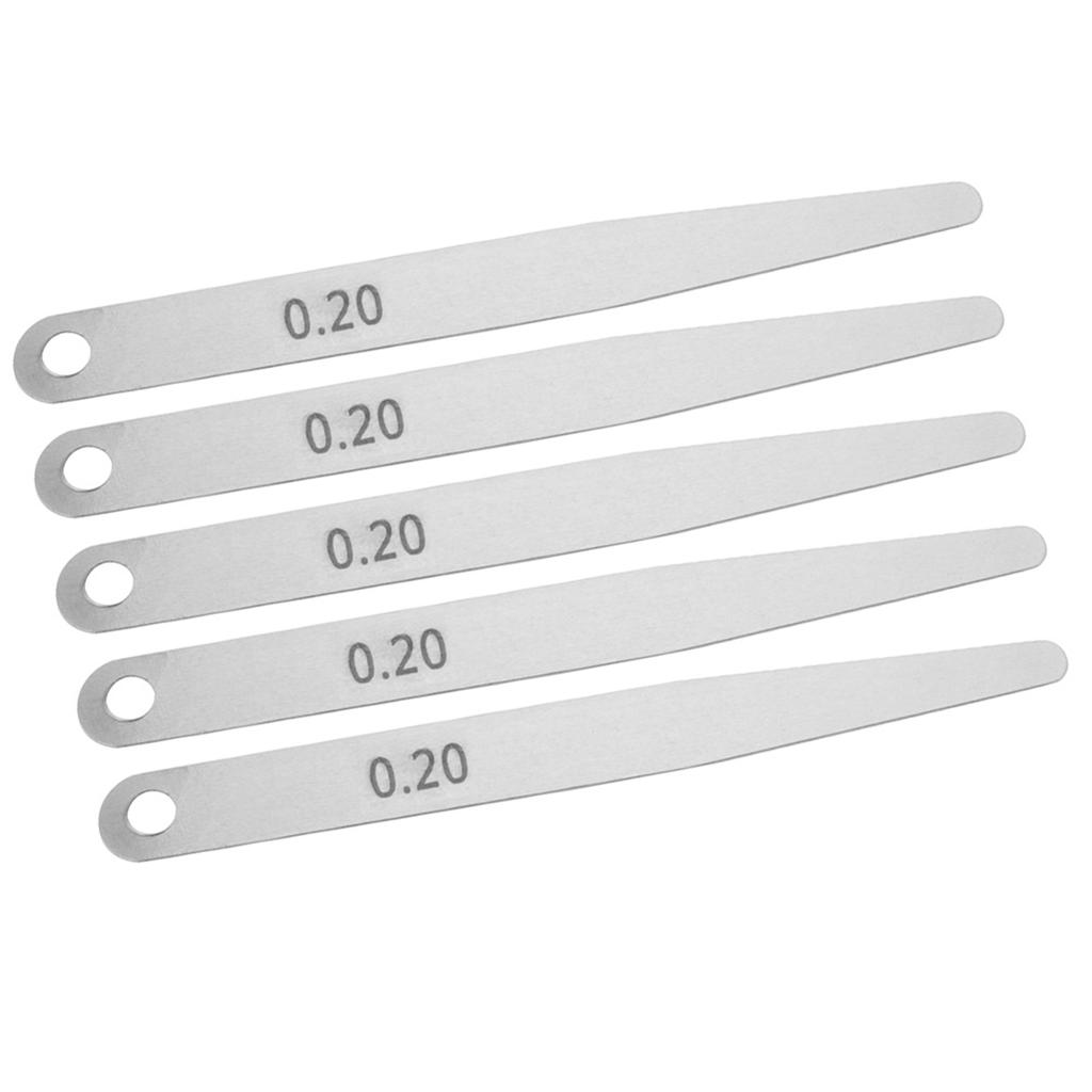 5pcs 0.2Celsius0.3 Stainless Steel Feeler Gauge Ruler Welding Inspection Tool(0.2)