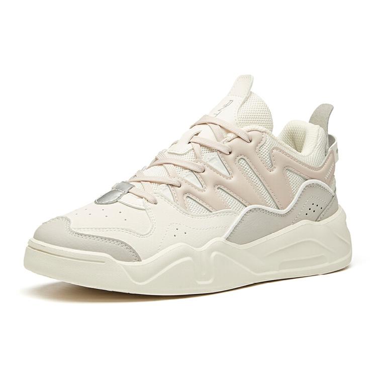 ANTA Skateboard Shoes Women's Low top Gray White 122018041-2
