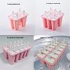 Moule à Glaces en Silicone - 6, 10, 12 Cavités, Facile à Démouler, Fabricant de Bâtonnets à Glace