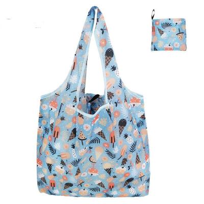 Household Goods Foldable Handy Shopping Bag Reusable Tote Pouch Recycle Frinted Storage