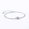 Barbie Bracelet [Sterling Silver·Original Design] Pollen Zircon Double Layer, Temperament and High-Quality First Ins Style Love ZJYSL-YS-008-1