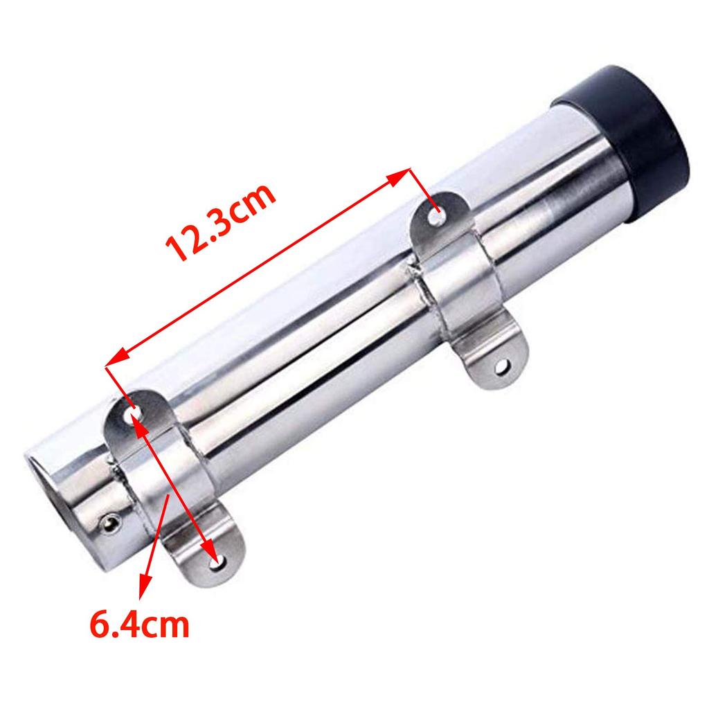 Amarine-made Stainless Steel Rod Holder for Boats, Fishing Rod Stand, Boat Supplies (2 Pieces)