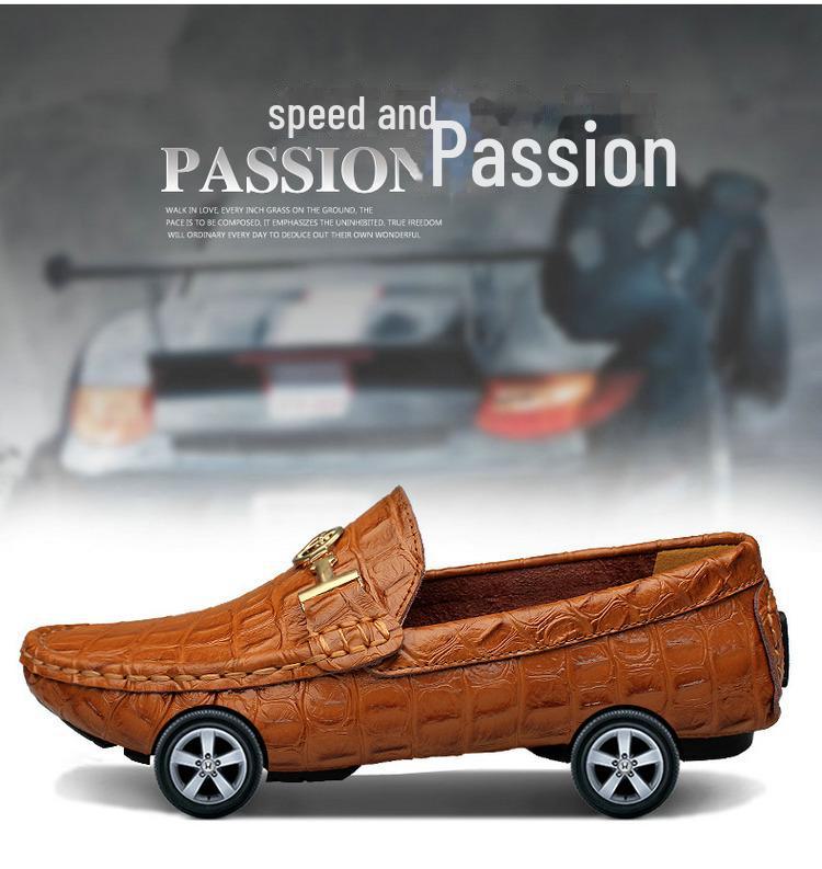 Mocasini casual din piele pentru bărbați - Design britanic elegant, perfecți pentru primăvară și toamnă, disponibile mărimi mari