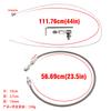 24" 36" Car Universal Braided Throttle Cable Kit Swap Fuel Line Kit Stainless Steel Gas Cable