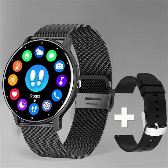 

SACOSDING Смарт-часы для мужчин и женщин Bluetooth-звонок Фитнес-трекер сердечного ритма с экраном 1,39 дюйма IP67 водонепроницаемые умные часы android Mesh чёрный