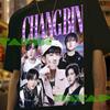 Changbin Retro Kpop Tişört: Stray Kids Idol Unisex Pamuklu Tişört