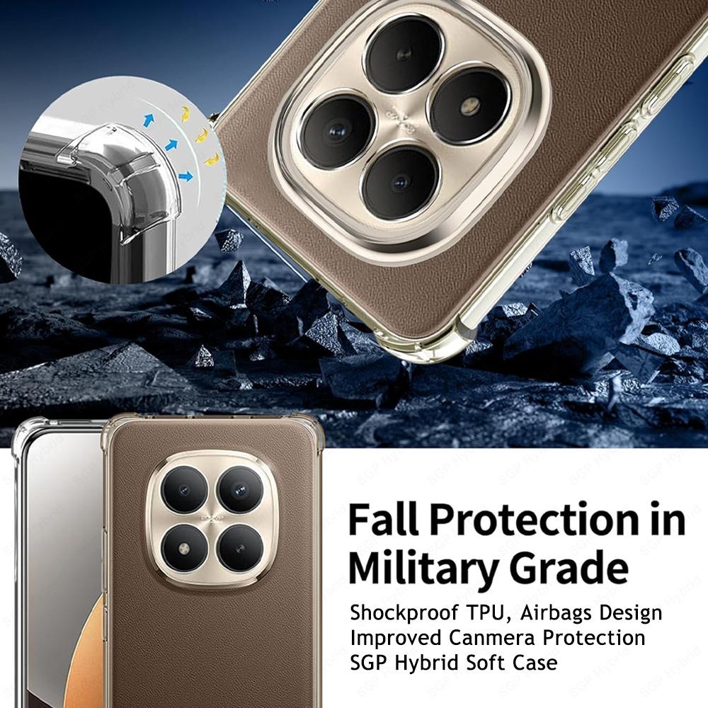 Custodia blindata antiurto per Xiaomi Redmi Note 15 Pro+ Note15 Pro Plus Note15Pro 15Pro 4G 5G Globale Cover posteriore trasparente in silicone Funda