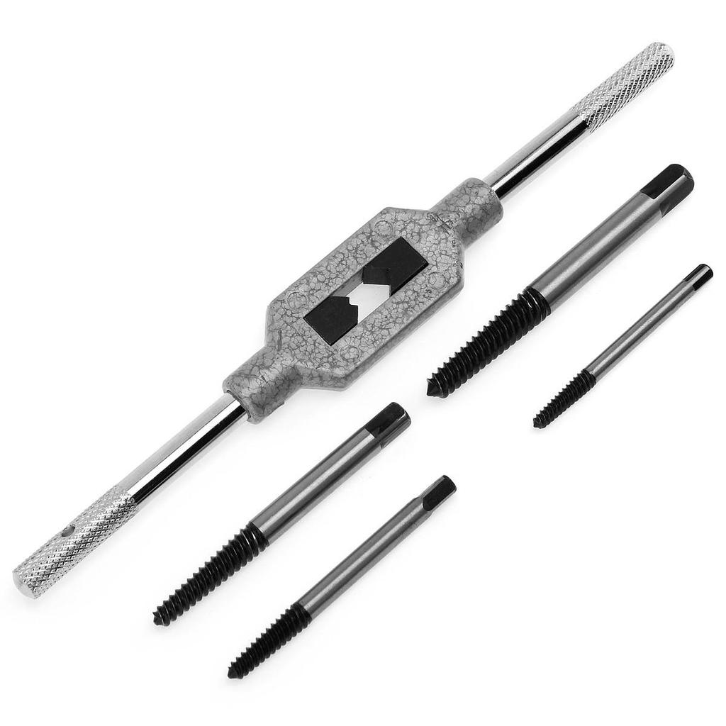 5pcs//set Carbon Steel Screw Extractor Broken Bolt Remover Drill Guide Bits Set