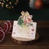 New Christmas Greeting Card Kids Mini 3D Birthday Cake Postcards Gifts Friend Family Blessing for New Year Merry Xmas Decoration