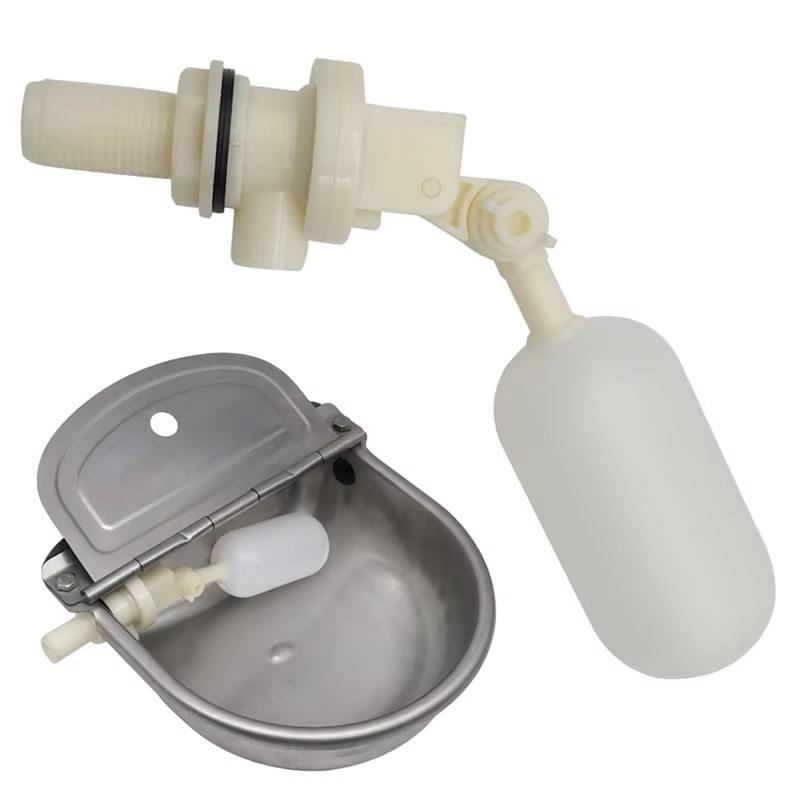 1PC Plastic Cattle Water Float Valve 1/2" For Automatic Water Bowl Horse Goat Sheep Pig Dog Water Trough Farm Livestock Supplies