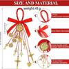 1Pcs/2Pcs Vintage Saint Benedict Medal Pendant Prayer Alloy Hanging Ornaments Blessing San Benito Medalla Cross