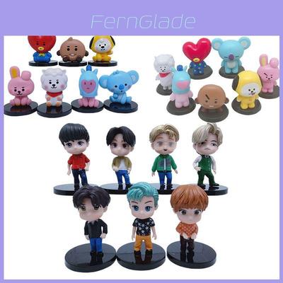 Prachtig 7-delig Set Van Kpop Bangtan Jongens Ster Figuur Poppen Voor Unieke Decoratie