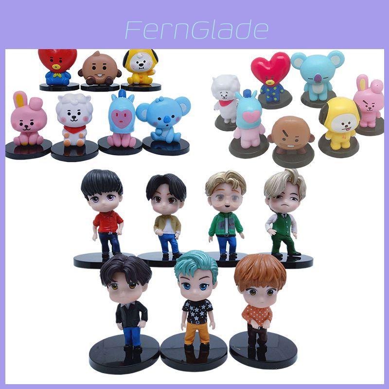 Exquisites 7-teiliges Set K-Pop Bangtan Boys Star-Figuren für einzigartige Dekoration