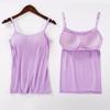 Modal Women's Wire-Free Tank Top with Built-in Bra Pads - Yoga Base Layer Upgraded Version