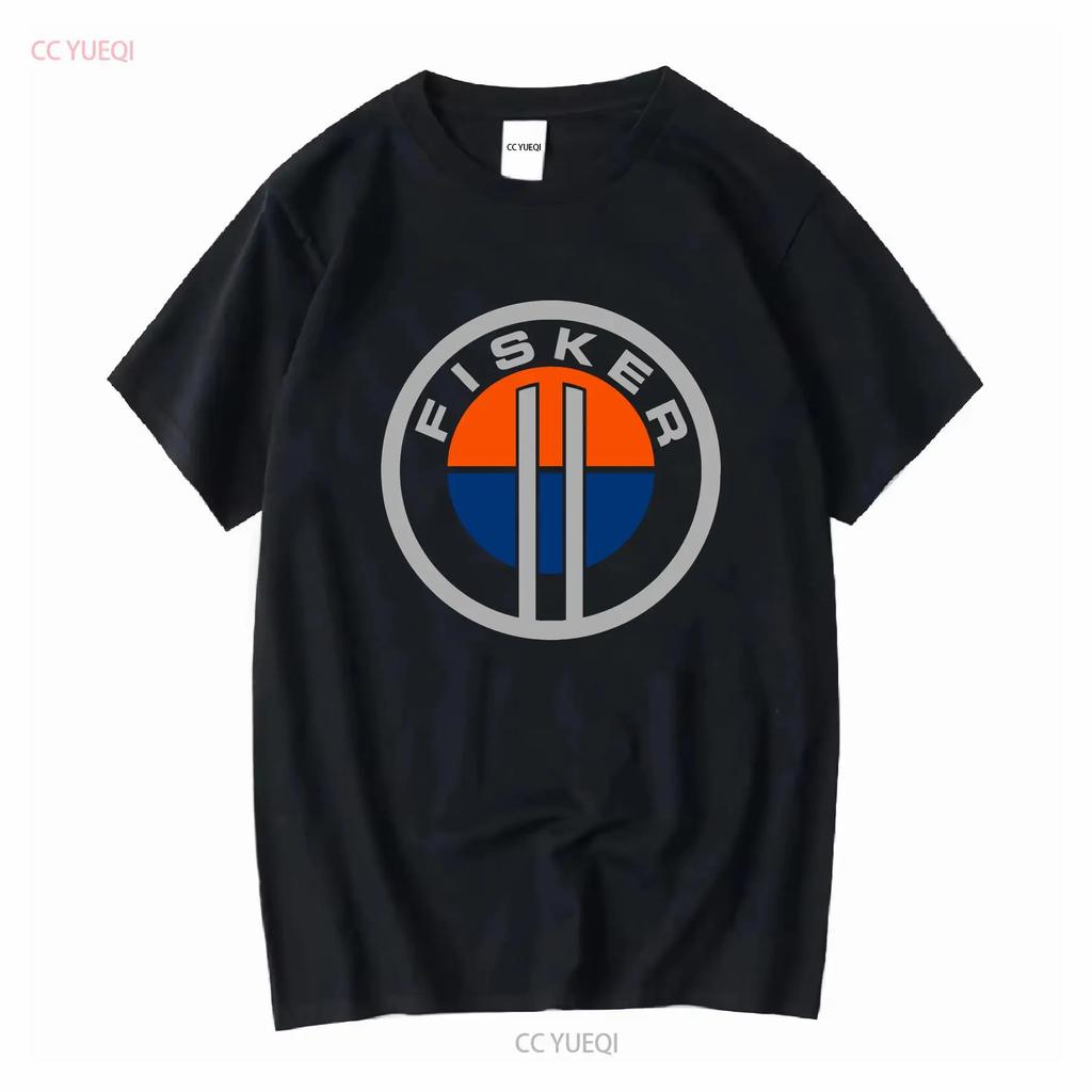 Fisker Ocean Logo Plážové Aktivní Tričko Vtipné Tričko Velikost S až 5XL vintage Prané designové oblečení Top pro každodenní nošení Strečový