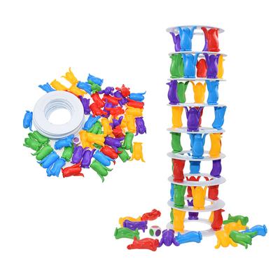 Children Rainbow Blocks Puzzle Game Penguin Balance Game Fine Motion Training Party Board Game Challenge Toys Gifts For Children