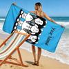 Name Custom Mafalda Print Beach Towel, Large Soft Quick Dry Towel for Beach Camping Swimming