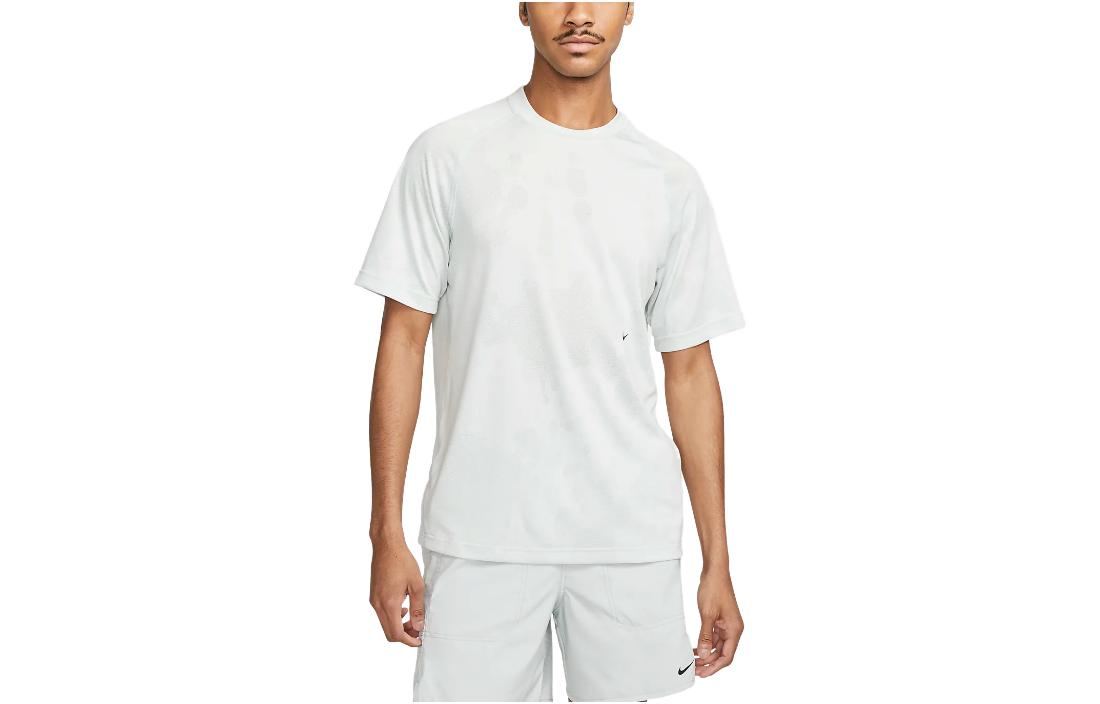 Nike Men's White T Shirts Crew Neck Moderate Straight Fit Dx6955-100 Cm