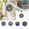 Acrylic Sun Catcher Window Hanging Ornament 2D Space Themed Suncatcher with Chain for Indoor Outdoor Decoration