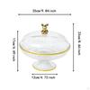 Cake Stand Fruit Plate with Cover Decoration Pastries Storage Serving Tray Dessert for
