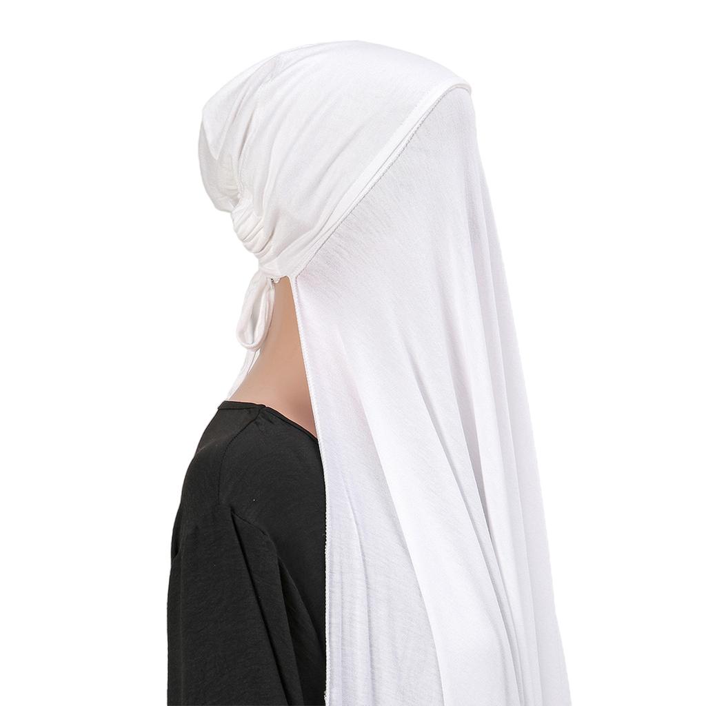 Damen Hijab Kopftuch Schal Wickeltuch für Muslimisches Gebet Ramadan Eid 170cm x 55cm Atmungsaktiv und Schnelltrocknend Kopfbedeckung Schal