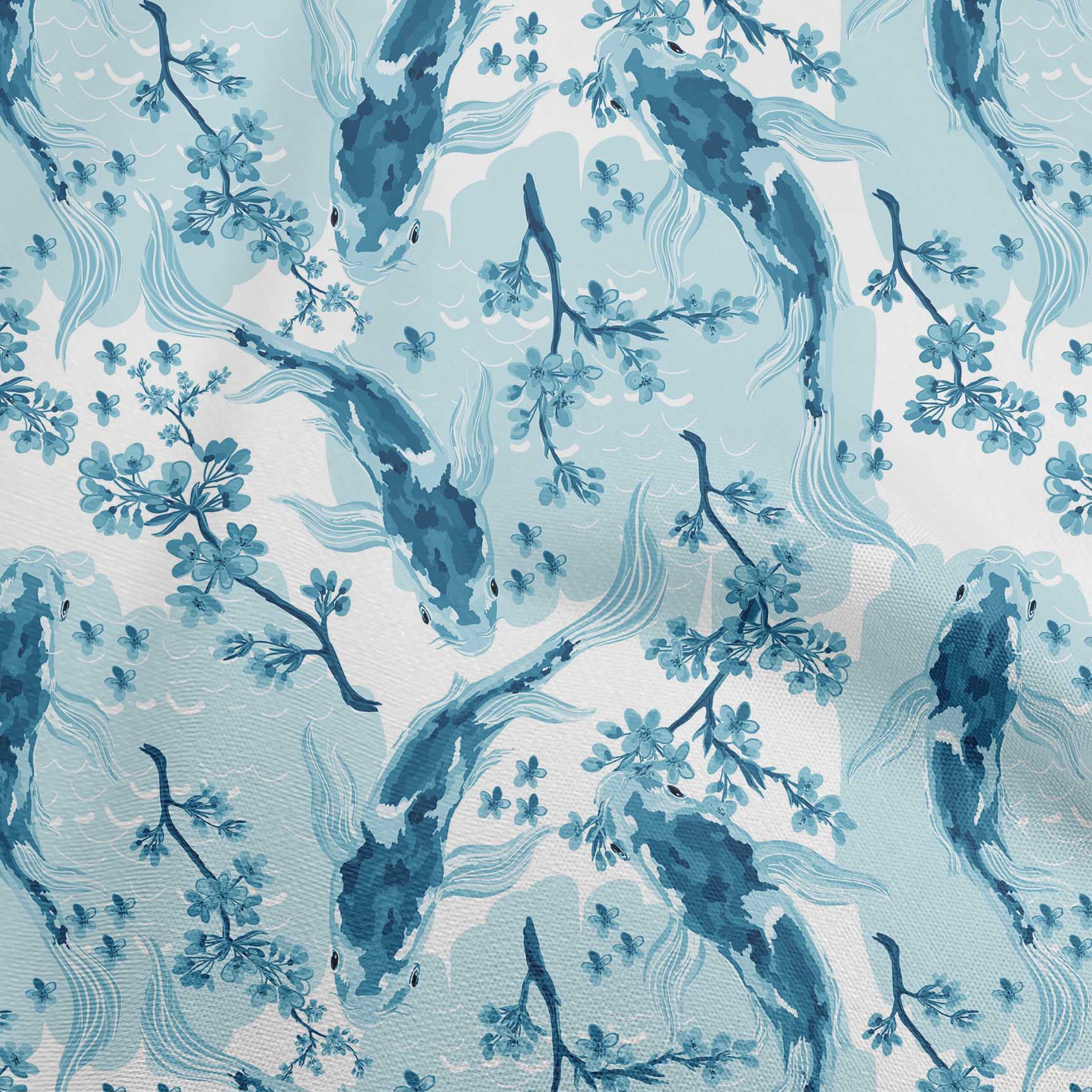 

OneOone Cotton Flex Темно-оливково-зелена тканина Азіатська японська койфа Швейний матеріал Тканина з принтом у дворі 40 дюймів 42 Inch Wide - Viscose Chiffon чирок синього кольору