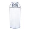 500Ml/1000Ml Milk Carton Water Bottle Transparent Cup Plastic Portable Clear Box For Juice Tea Milk Bottles